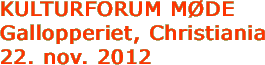 KULTURFORUM MDE