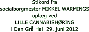 Stikord fra